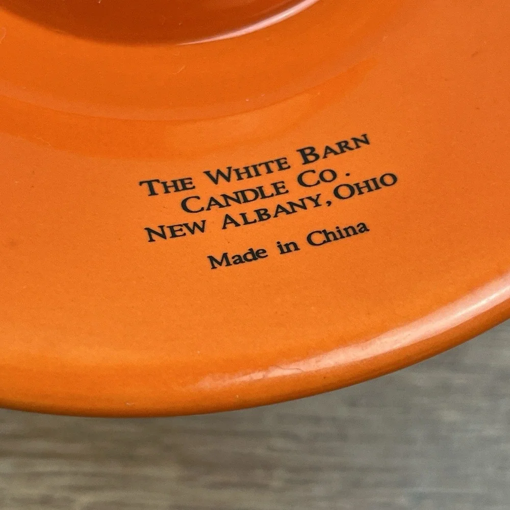White Barn Candle Company Halloween Ceramic Shade Owl Crow Pumpkins Spiders Bats - Picture 8 of 8
